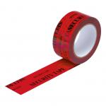 Security Tape Tamper Evident 48mmx50m Red 4048155