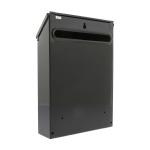 Post or Suggestion Box Wall Mountable with Fixings 223x86x320mm Black 4048730