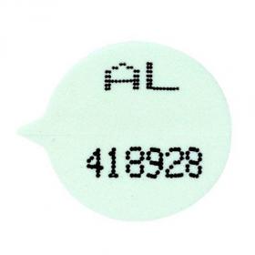Numbered Round Security Seals White Pack of 500 4048983