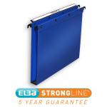 Elba Ultimate Linking Suspension File Polypropylene 30mm Wide-base Foolscap Blue Ref 100330371 [Pack 25] 4050151