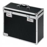 Personal Filing Case Robust Lockable A4 Black and Chrome 4050450