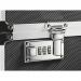 Personal Filing Case Robust Lockable A4 Black and Chrome 4050450