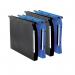 Elba Ultimate Polypro Linking Lateral File Polypropylene 15mm V-base A4 Blue Ref 100330583 [Pack 25] 4050523