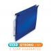 Elba Ultimate Polypro Linking Lateral File Polypropylene 15mm V-base A4 Blue Ref 100330583 [Pack 25] 4050523