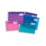 Snopake Zippa Bag Plastic Folder Zip Pull Flexible A4 Assorted Ref 14141 [Pack 25] 4050935