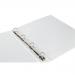 Elba Vision Ring Binder PVC Clear Front Pocket 4 O-Ring Size 25mm A4 White Ref 100080879 [Pack 10] 4051023