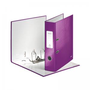 Leitz WOW Lever Arch File 80mm Spine for 600 Shts A4 Purple Ref