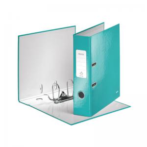 Leitz WOW Lever Arch File 80mm Spine for 600shts A4 Ice Blue Ref