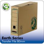 Bankers Box by Fellowes Earth Srs Transfer Bx File Rcyc FSC Tab Lock Lid W80mm A4 Ref 4470101 [Pack 20] 4051735