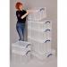 Really Useful Storage Box Plastic Lightweight Robust Stackable 50 Litre W440xD710xH230mm Clear Ref 50C 4051871