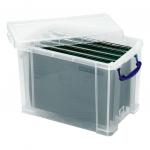 Really Useful Filing Box Plastic with 10 suspension files F/cap 24 Litre W270xD465xH290mmRef24C&10susp 4051918