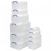 Really Useful Storage Box Plastic Lightweight Robust Stackable 12 Litre W270xD465xH155mm Clear Ref 12C 4051939