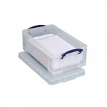 Really Useful Storage Box Plastic Lightweight Robust Stackable 12 Litre W270xD465xH155mm Clear Ref 12C 4051939