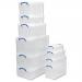 Really Useful Storage Box Plastic Lightweight Robust Stackable 12 Litre W270xD465xH155mm Clear Ref 12C 4051939