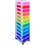 Really Useful Storage Tower Polypropylene 11x7L Drawers Clear/Assorted Ref 11x7CLASS 4052015