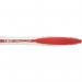 Bic Atlantis Ball Pen Retractable Cushioned Grip Medium 1.0mm Tip 0.32mm Line Red Ref 887133 [Pack 12] 4053032