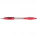 Bic Atlantis Ball Pen Retractable Cushioned Grip Medium 1.0mm Tip 0.32mm Line Red Ref 887133 [Pack 12] 4053032