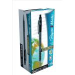 Paper Mate Flexgrip Retract Ultra Ball Pen Med 1.0mm Tip 0.7mm Line Black Ref 1910073 [Pack 30 + 6 free] 4053050