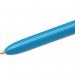 Bic 4-Colour Ball Pen Medium 1.0mm Tip 0.32mm Line Blue Black Red Green Ref 801867 Pack 12 4053389