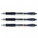 Pilot G210 Gel Rball Pen Rubber Grip Retractable 1.0mm Tip 0.48mm Line Black Ref 4902505209802 [Pack 12] 4053406