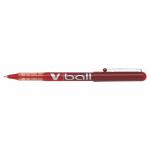 Pilot V-Ball VB5 Rollerball Pen Fine 0.5mm Tip 0.3mm Line Red Ref 4902505085413SA [Pack 12] 4053729