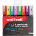 Uni Chalk Marker Medium Bullet Tip PWE-5M Line Width 1.8-2.5mm Wallet Assorted Ref 153494341 [Pack 8] 4054752