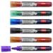 Nobo Marker Liquid Ink Dry-wipe W/bd/Flipchart/OHP Bullet Tip 3mm Line Wallet Asstd Ref 1901077 [Pack 6] 4055056