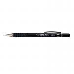 Pentel A315 Automatic Pencil with Rubber Grip and 2 x HB 0.5mm Lead Black Barrel Ref A315-A [Pack 12] 4055297