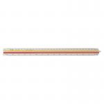 Rotring Ruler Triangular Reduction Scale 1 Architect 1:10 to 1:1250 with 2 Coloured Flutings Ref S0220481 4055382