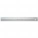 Linex Hobby Cutting Ruler Anti-slip Light Aluminium 1 Bevelled 1 Plain Side 500mm Silver Ref 1950M 4055416