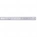 Linex Ruler Stainless Steel Imperial and Metric with Conversion Table 150mm Silver Ref LXESL15 4055428