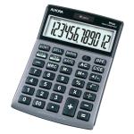 Aurora Semi-desk Calculator 12 Digit 3 Key Memory Battery/Solar Power 103x23x151mm Silver Ref DT661 4057993