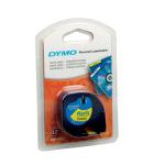 Dymo LetraTag Tape Plastic 12mmx4m Hyper Yellow Ref 91202 S0721620 4059123