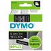 Dymo D1 Tape for Electronic Labelmakers 12mmx7m White on Black Ref 45021 S0720610 4059201