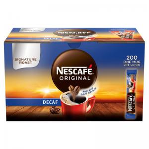 Nescafe Original Instant Coffee Granules Decaffeinated Stick Sachets