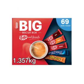 Nestle Big Chocolate Box Five Assorted Biscuit Bars Ref 12391006 Pack of 69 4060185