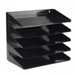 Avery Letter Rack 5-Tier Steel W380xD230xH335mm Black Ref 605SBLK 4061563