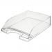 Leitz Letter Tray Robust Polystyrene High Sided with Extra Label Space Clear Ref 52260002 4061619