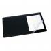 Durable Desk Mat with Transparent Overlay W530xD400mm Black Ref 7202/01 4062109