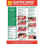 Stewart Superior Electric Shock Laminated Guidance Poster W420xH595mm Ref HS104 4063979