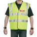 Fire Warden Vest High Visibility Yellow Vest Extra Large Ref WG30106 4065272