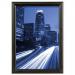 Snap Frame with Mounting Kit Aluminium with Anti-glare PVC Front-loading A3 420x297mm Black 4065825