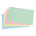 5 Star Office Record Cards Ruled Both Sides 8x5in 203x127mm Assorted [Pack 100]