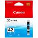 Canon CLI-42 Cyan Ink Cartridge Page Life 600pp 13ml Ref 6385B001 4069369