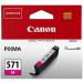 Canon CLI-571 InkJet Cartridge Page Life 182pp 7ml Magenta Ref 0387C001 4069444