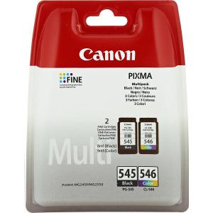 Canon PG545 & CL546 Inkjet Page Life 180pp 8ml Black&Colour