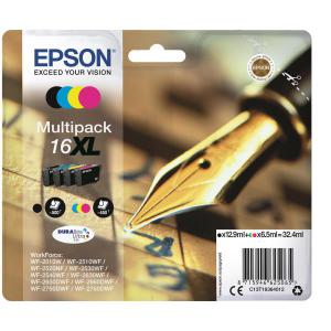 Epson 16XL InkjetCart Pen&Crossword HY Page Life 500pp Black 450pp