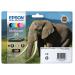 Epson24 IJCartElep HY Blk5.1ml/Cyan4.6ml/Mag4.6ml/Yel4.6ml /L/Cyan5.1ml /L/Mag5.1ml RefT24284010 [Pack 6] 4070399