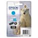 Epson 26XL Inkjet Cartridge Polar Bear High Yield Page Life 700pp 9.7ml Cyan Ref C13T26324012 4070525
