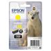 Epson 26XL Inkjet Cartridge Polar Bear High Yield Page Life 700pp 9.7ml Yellow Ref C13T26344012 4070560